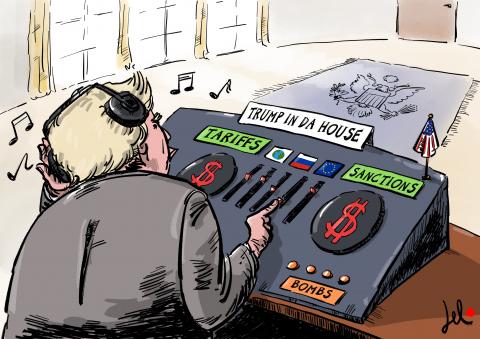 trump sanctions tariffs bombs del rosso