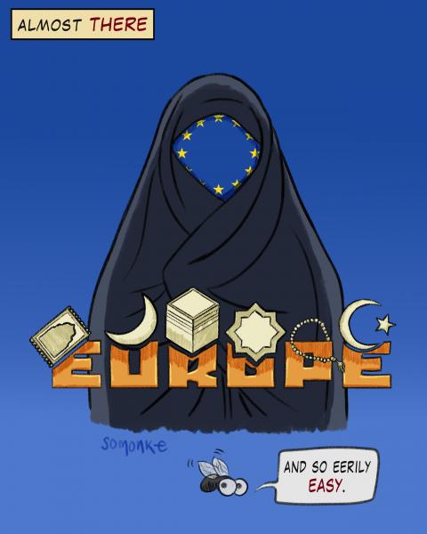 The Islamization of Europe in real time.