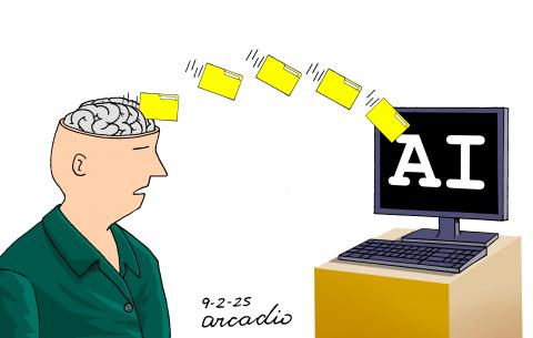 AI and the human brain.