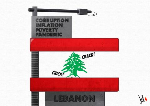 cartoon by del rosso about lebanon
