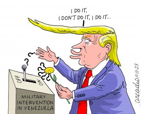 Trump threatens Maduro.
