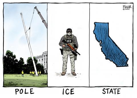Flagpole, Ice Agent, State of California