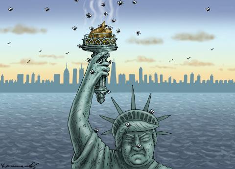 SUSPICIOUS STATUE OF LIBERTY