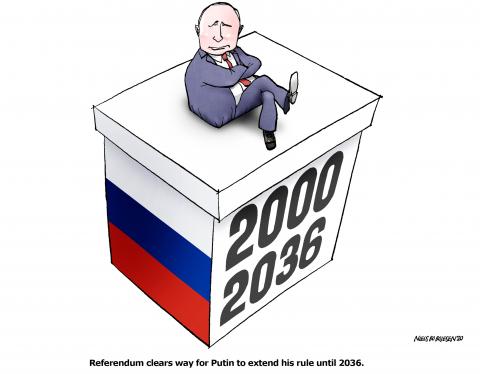 Putin to extend his rule until 2036.