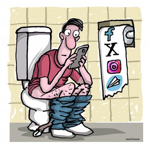 Obsession with social media
