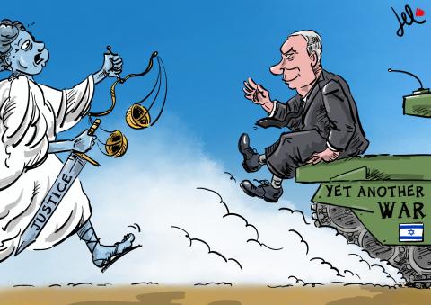 netanyahu war crimes cartoon del rosso