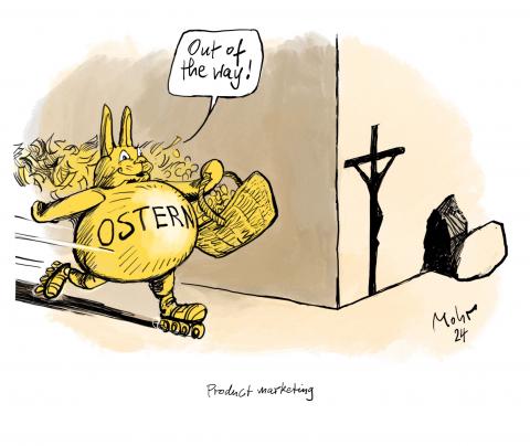 The Easter bunny as a modern symbol and consumerism are displacing the original meaning of the most important Christian holiday.