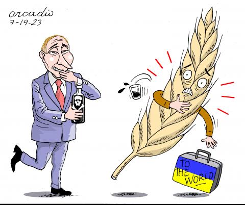 No more ukrainian grains to the world.