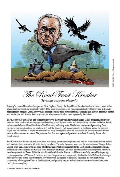 Illustration and Commentary about the US Health and Human Services Secretary.