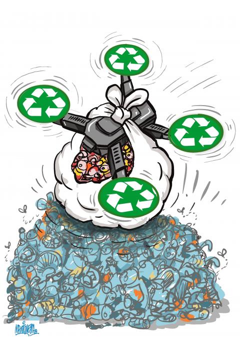 Recycling the trash
