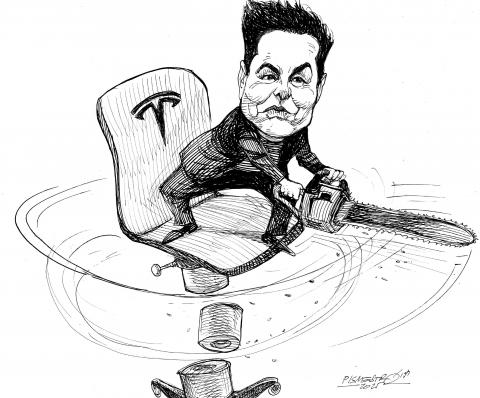 Elon Musk in Action