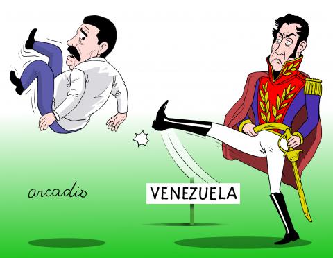 The narcoterrorist Maduro.