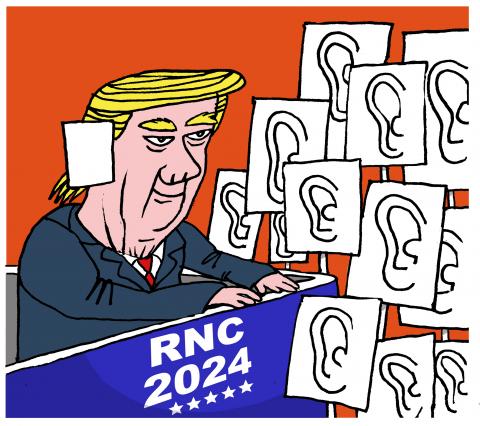 Support for Trump at the Republican Convention