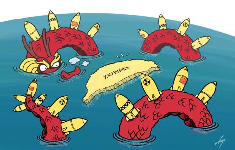 China has performed new military drills in the water and airspace around Taiwan