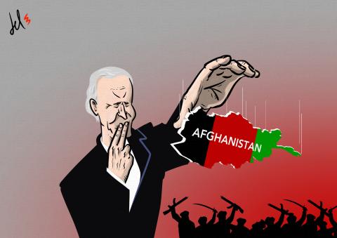 cartoon about biden and afghanistan