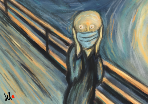 Cartoon The Scream ? by Del Rosso
