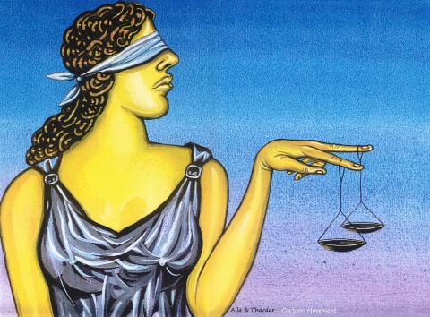 Lady Justice makes a decision