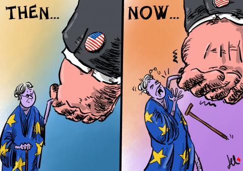 cartoon about relationship europe usa del rosso
