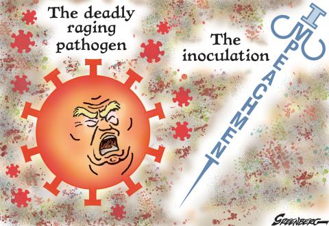 Donald Trump is like a deadly pathogen, requiring the inoculation of impeachment.