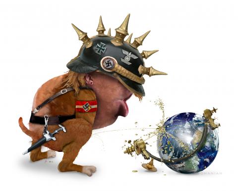 Donald Trump destroying the world