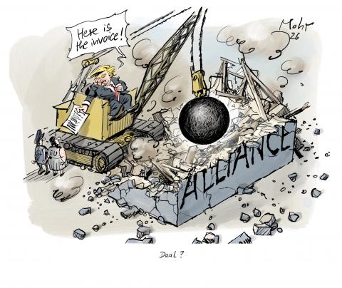Trump is using a wrecking ball to smash the Western alliance.