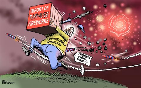 Trump's Fireworks extravaganza