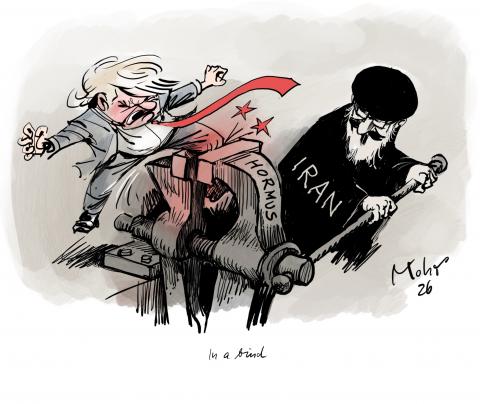 Trump in Iran's Hormuz vise.