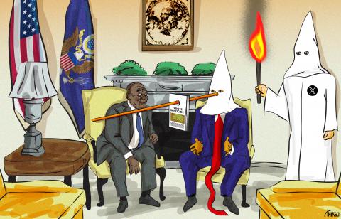 Trump surprised Ramaphosa during a live news conference with widely discredited claims of a "white genocide" in South Africa.