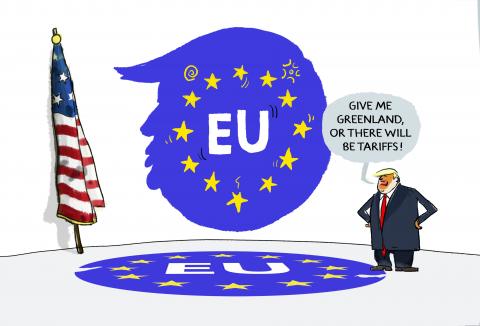 Greenland blackmailing...