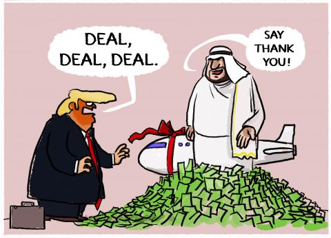 Trump on a state visit to Crown Prince bin Salman