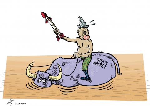 World stocks slid and oil prices jumped after the West ramped up sanctions against Moscow over its invasion of Ukraine