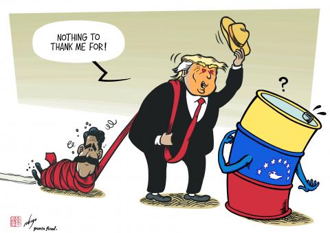 US seized Venezuelan President Nicolás Maduro and said it will "run" the country until a "safe" transition