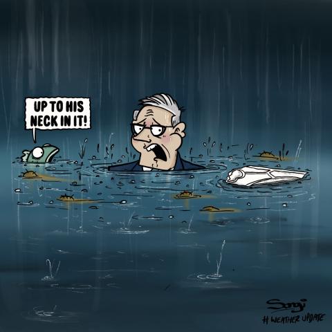 Keir drowning slowly