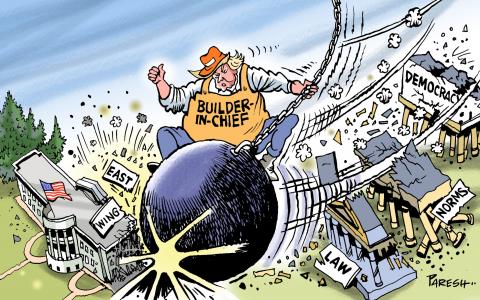 White House wrecking ball