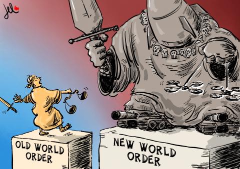 world order cartoon del rosso