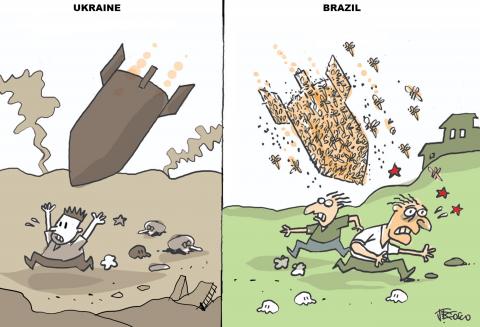 bombing in ukraine and brazil