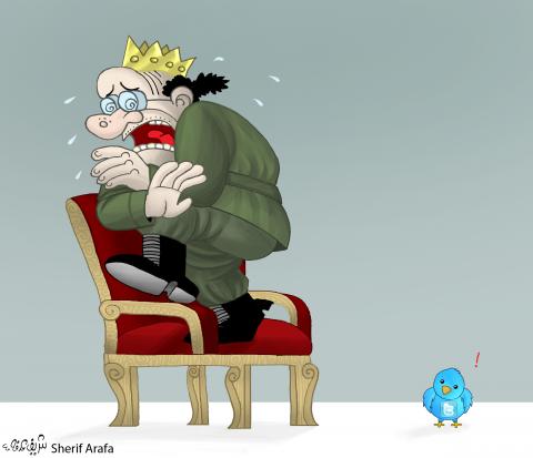 Cartoon about social media