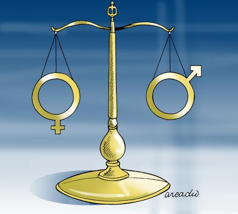 Cartoon about gender equality