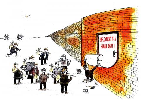 Cartoon about the right to work
