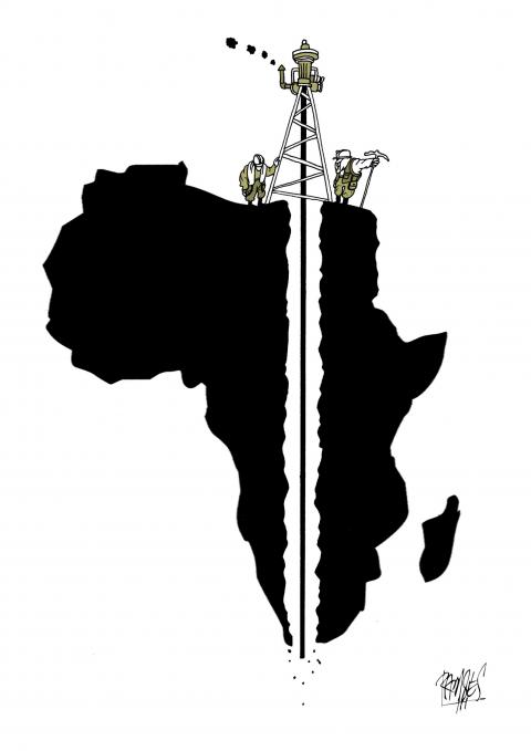 Cartoon about Africa