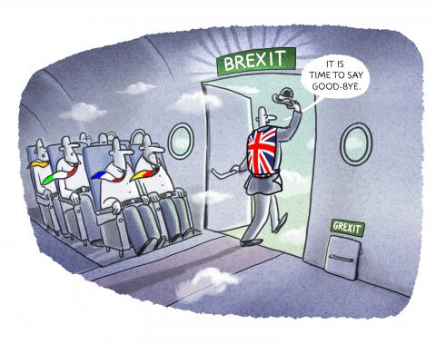 Cartoon about Brexit