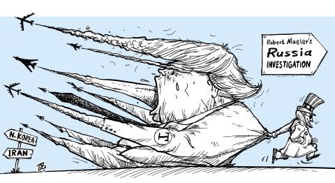 Cartoon about Trump