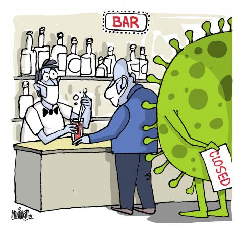 closing of bars due to coronavirus