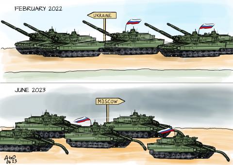 Prigoschin rebellion in Putin's war against Ukraine