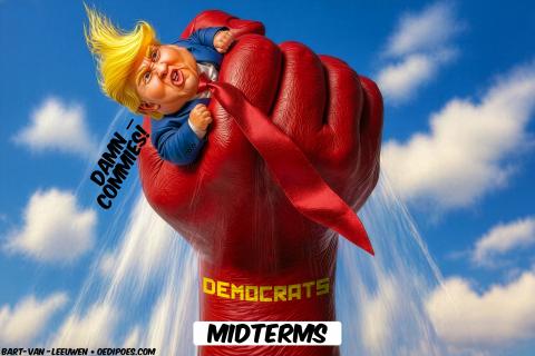 Trump grabbed by fist