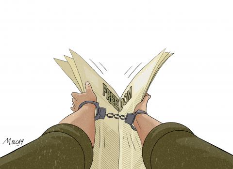 If journalists are not free, then those who read newspapers are not free either.