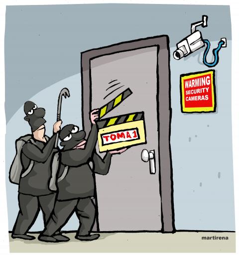 Movie-style heist
