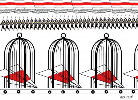 Freedom of speech in police custody.