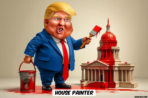 Trump painting the Capitol red