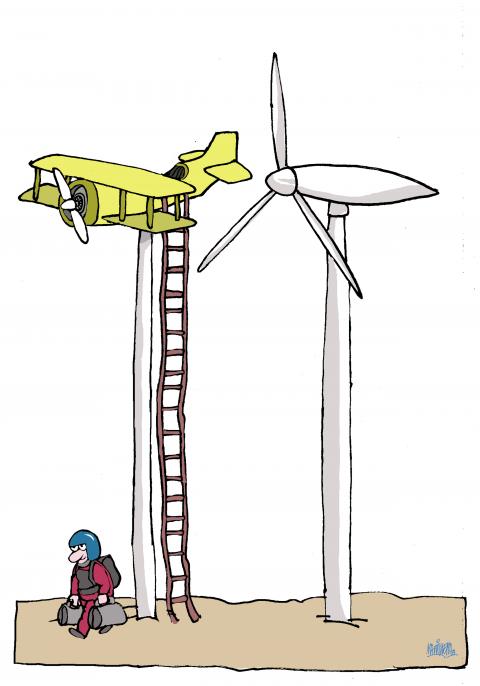 Flying renewable energies